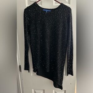 Apt 9 Black Sparkly Long Sleeve Sweater Size S